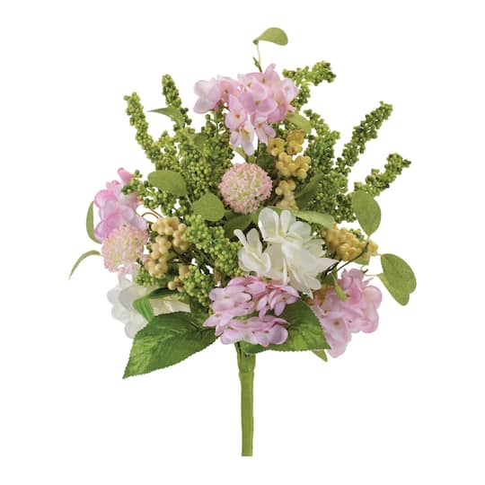 Michaels, Melrose 20.5" Artificial Mixed Garden Floral Bush – Category: Bushes